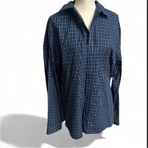 Michael Michael Kors Men’s Long Sleeve |Button Down Plaid Shirt Size Large EUC